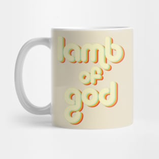 vintage color lamb of god Mug